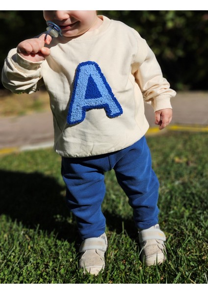 Harf Işlemeli Sweatshirt
