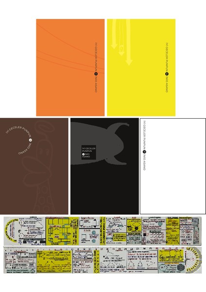 Iyi Geceler Punpun 3-4-5-6-7. Ciltler Manga Seti + Mat. Öğreten Cetvel