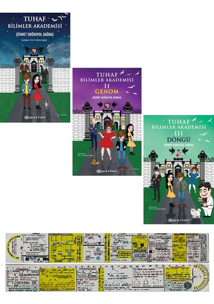 Tuhaf Bilimler Akademisi 3 Kitap Set - Şöhret Doğruyol Sağbaş + Matematik Öğreten Cetvel