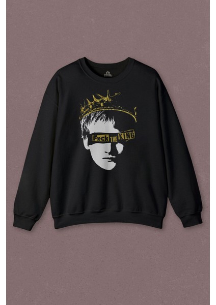 Unisex Sweatshirt The King Dizi Game Of Thrones Kral Baskılı Sweat