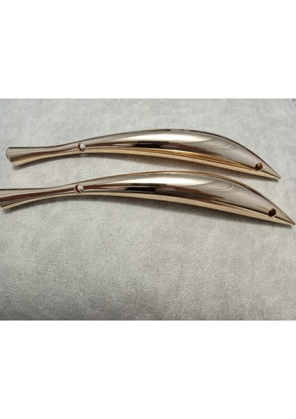 24*2,7 cm Yunus Şekilli Gold Metal Çanta Sapı