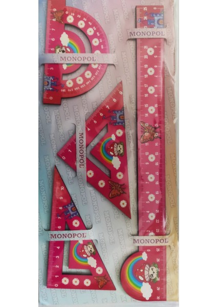 0550 4'lü Ağaç Cetvel Seti