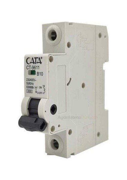 CT-9611 W Otomat 10 Amper B Tipi 4,5k Monofaze