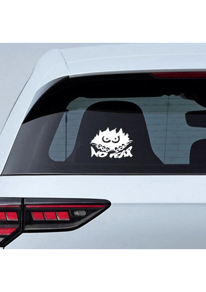 No Fear Şeytan Sticker - No Fear Sticker - Oto Sticker - Araba Sticker - Araç Sticker - Cam Sticker