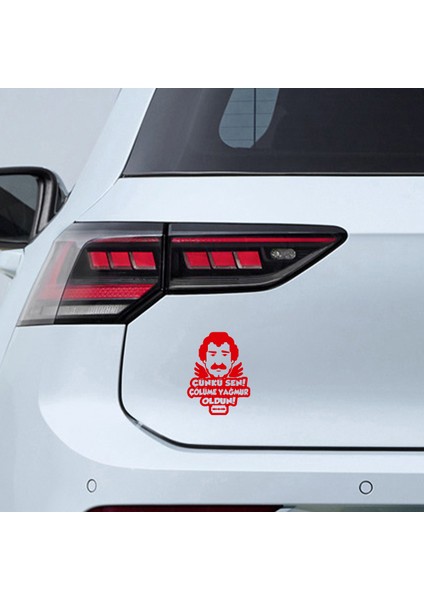 Müslüm Baba Sticker Model 3 - Müslüm Gürses Sticker - Oto Sticker - Araba Sticker - Araç Sticker