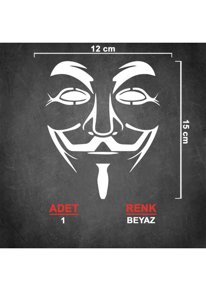 Maske Sticker - Oto Sticker - Araba Sticker - Araç Sticker - Araba Aksesuar - Cam Sticker modelleri