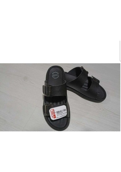 Yazlık Iki Tokalı Ayarlanabilir Rahat Taban Günlük Erkek Terlik