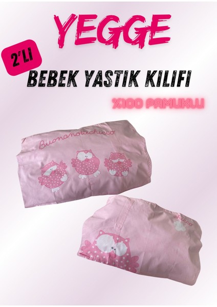 2'li Pembe Bebek Yastık Kılıfı - Baby Yastık Kılıfı
