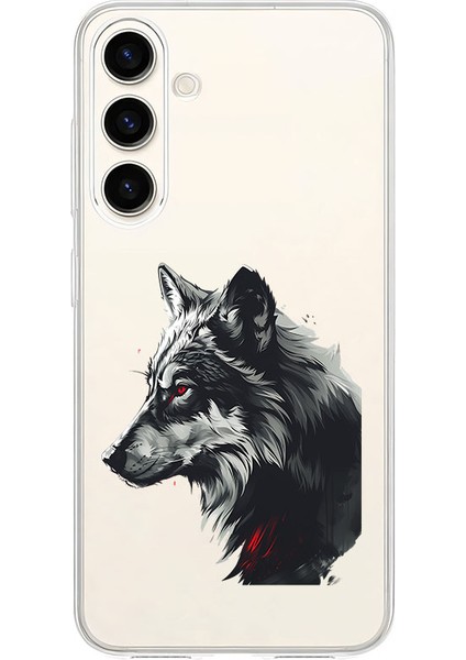 Samsung S24 Fe Uyumlu Kurt Yüzü Desenli Silikon Kılıf