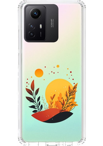 Xiaomi Redmi Note 12S Uyumlu Gün Batımı Manzarası Desenli Silikon Kılıf