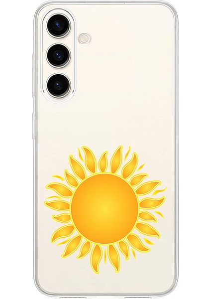 Samsung S24 Fe Uyumlu Güneş Desenli Silikon Kılıf