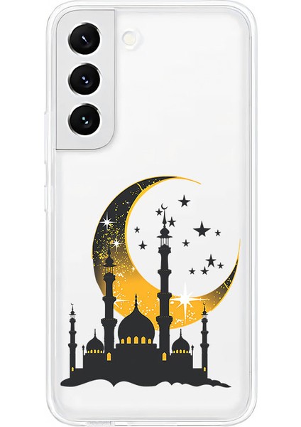 Samsung S21FE Uyumlu Hilal Camii Desenli Silikon Kılıf