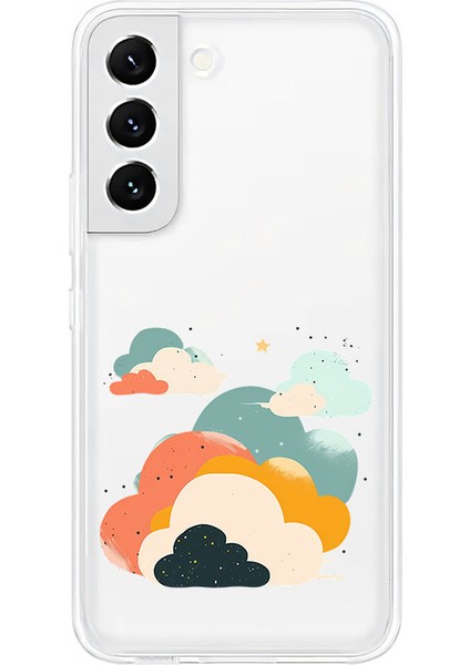 Samsung S21FE Uyumlu Bulutlu Gökyüzü Desenli Silikon Kılıf