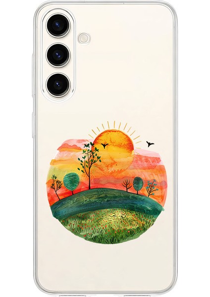 Samsung S24 Fe Uyumlu Gün Doğumu Desenli Silikon Kılıf