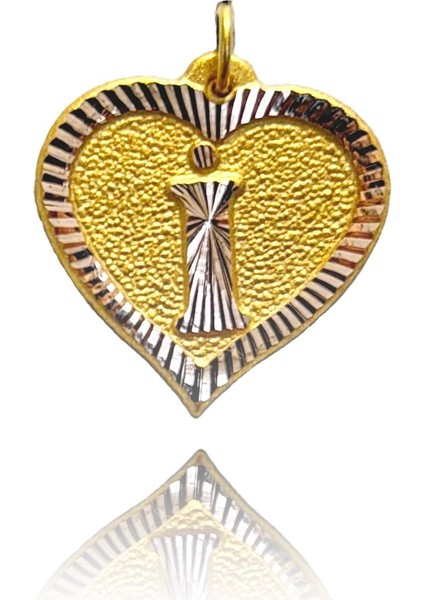 14 Ayar Altın I Harf Kolye