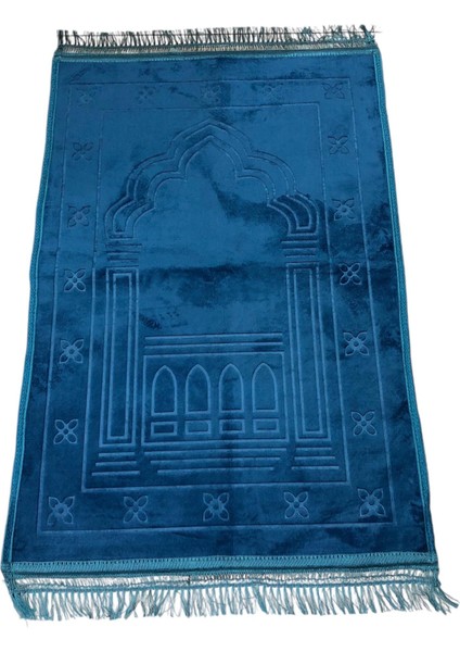 Lüx Kalın Yumuşak Kaymaz Taban Peluş Seccade 80 x 120
