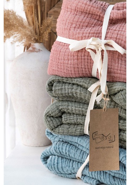 Müslin 2 Adet Yastık Kılıfı 4 Katlı 50X70 modelleri