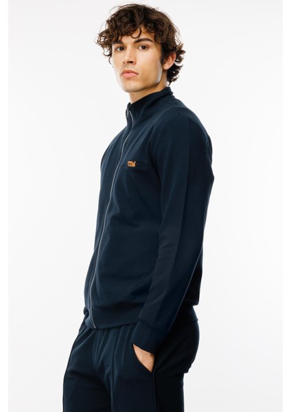 Regular Fit Lacivert Fermuarlı Erkek Eşofman Üstü / Sweatshirt modelleri