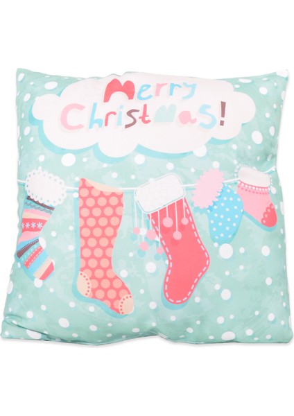 Yılbaşı Temalı Dijial Baskılı Yastık Seti fiyatları