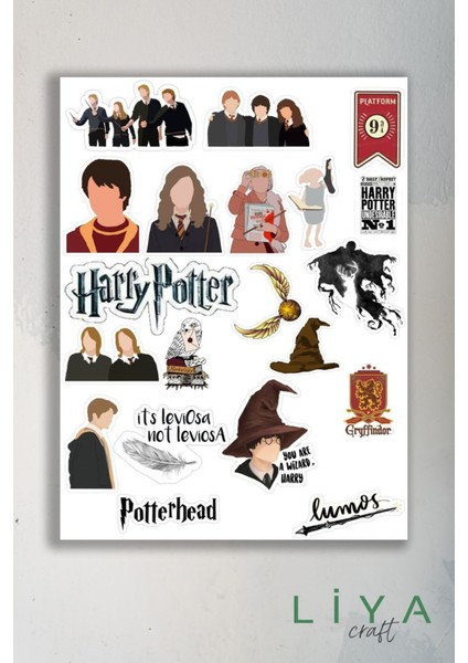 Harrypotter Temalı Sticker Planner Ajanda Bullet Journal Için Uygun Set