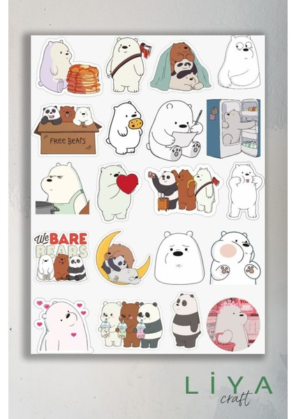 Sevimli Temalı Sticker Planner Ajanda Bullet Journal Için Uygun Set modelleri