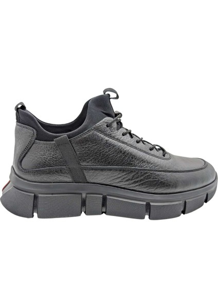 1027 Erkek Spor Bot - Deri ve Ortopedik - 1027 - Siyah - 41