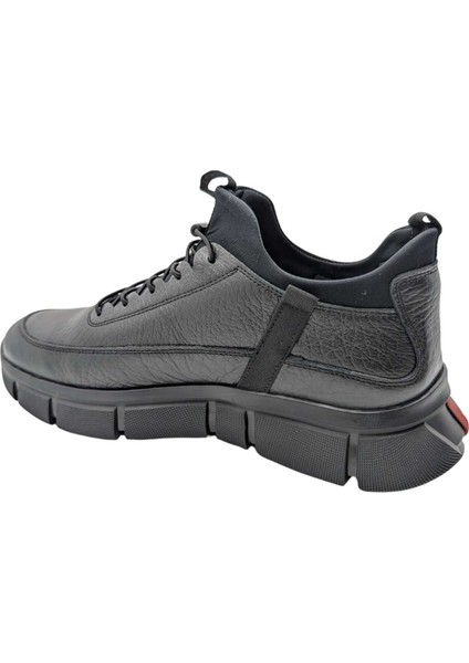 1027 Erkek Spor Bot - Deri ve Ortopedik - 1027 - Siyah - 41