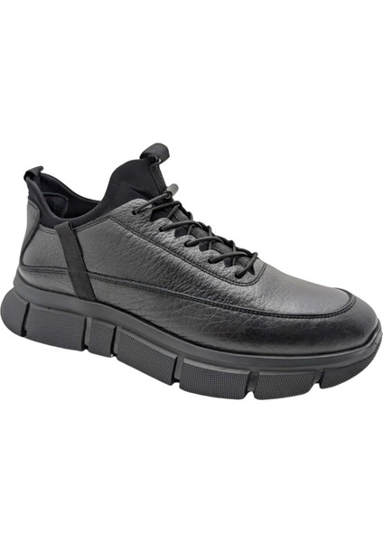 1027 Erkek Spor Bot - Deri ve Ortopedik - 1027 - Siyah - 41