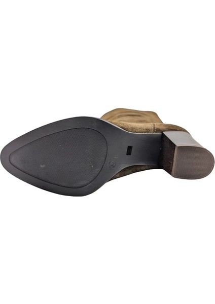 Gloria Paris KRN-1976 Süet Deri Kadın Topuklu Çizme - Gloria Paris KRN-1976 - Koyu Kahve - 38 indirimleri