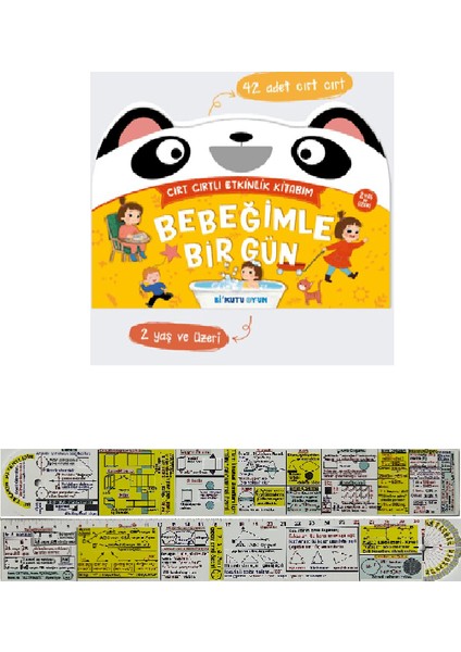 Bebeğimle Bir Gün Cırt Cırtlı Kitap + Matematik Öğreten Cetvel