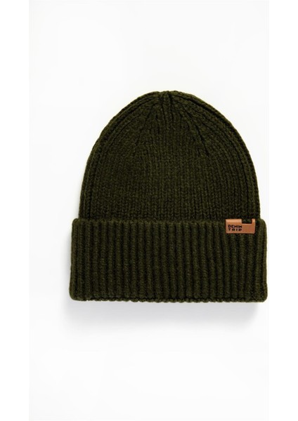 Beanie Regular Fit Haki Bere