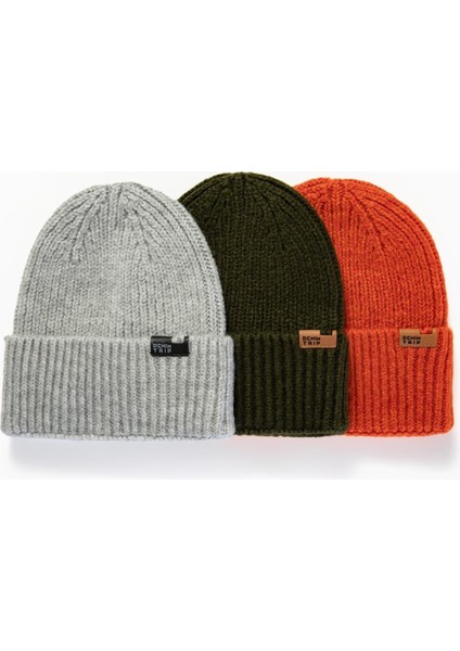 Beanie Regular Fit Haki Bere