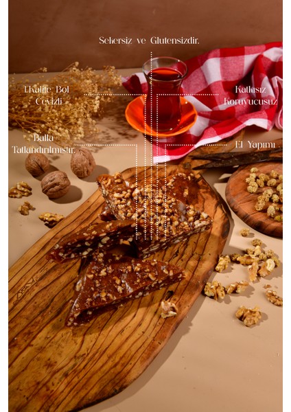 Şekersiz ve Glutensiz Fındıklı Ballı Dut Pestili 500 gr fırsatları
