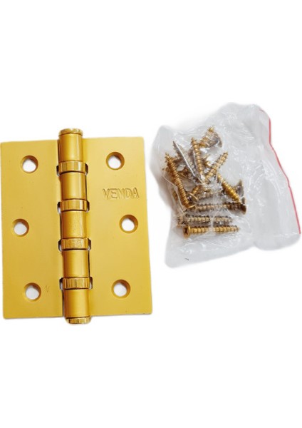 Mat Sarı Menteşe | 3x2.5x2.5x7.5 | 4 Adet