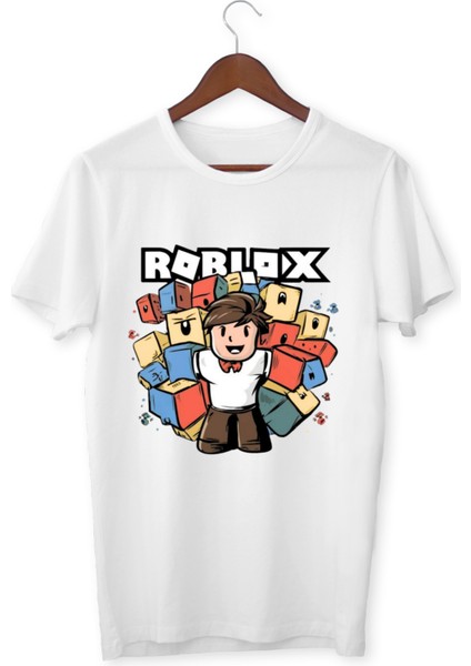 Roblox Çocuk Tişörtü Roblox Beyaz T-Shirt Yetikin Çocuk