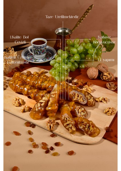 Üzümlü Kelebek Cevizli Sucuk 500 gr fırsatları