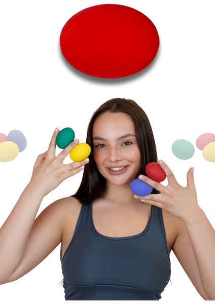 Silikon Stres Topu El Egzersizi EL kasları ve Fizik Tedavisi Topu FC-050