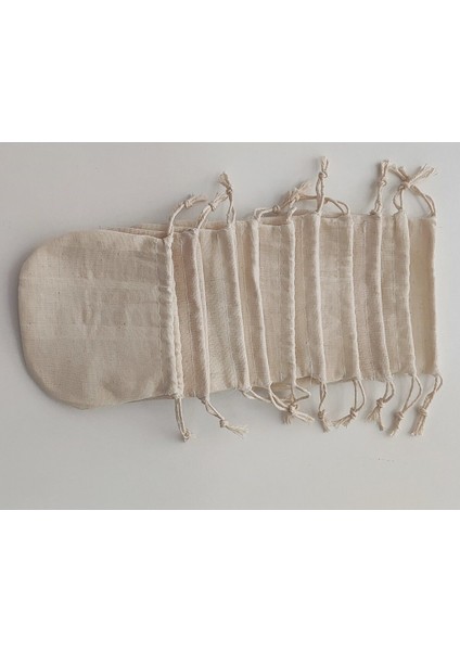 200 Adet Çok Amaçlı Bez Kese 10 x 10 Çay Çerez Lavanta Kına Kesesi modelleri