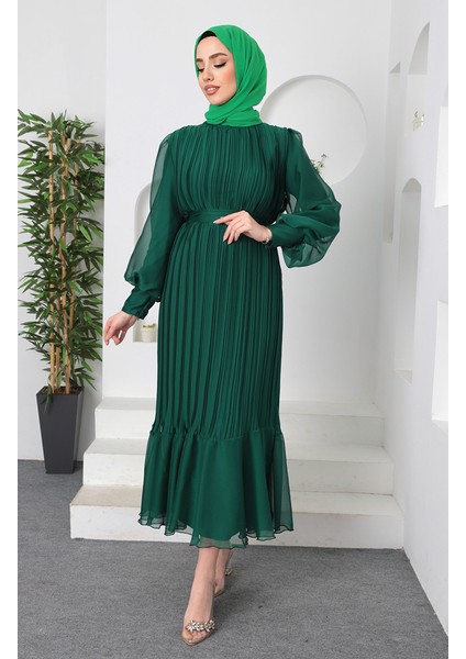 Piliseli Janjan Abiye 5510-02 Zümrüt Yeşili fırsatları