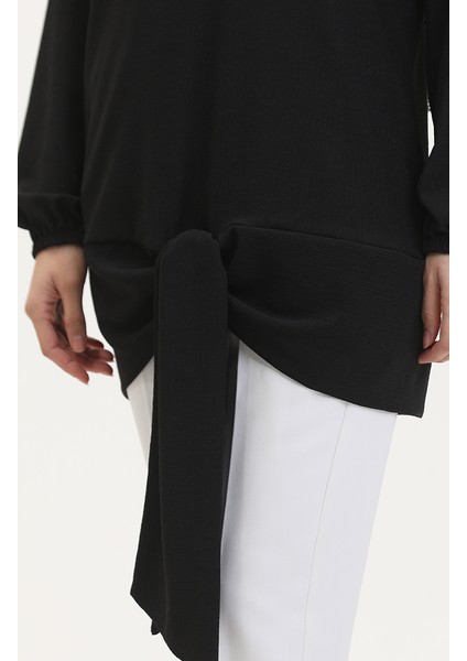 Kuşaklı Tunik 1020-01 Siyah fırsatları