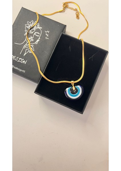 Murano Gökkuşağı Çelik Kolye