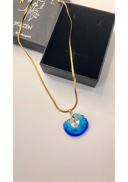 Murano Gökkuşağı Çelik Kolye modelleri