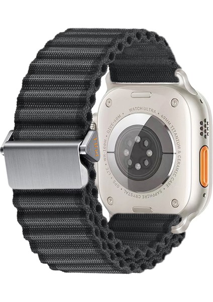 Apple Watch 7 45MM Kordon Hasır Örgülü Terleme Yapmayan KRD-123