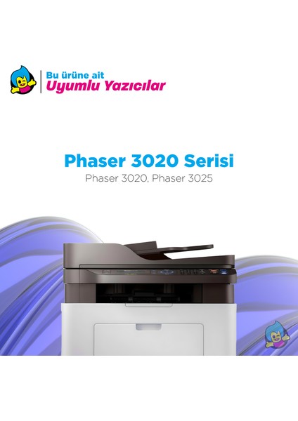 Xerox Phaser 3020 Muadil Toner 2'li Paket