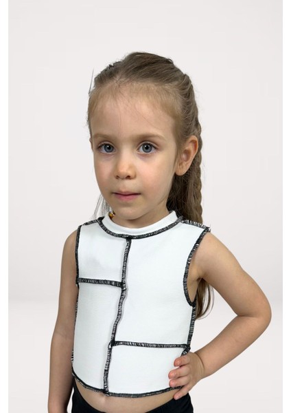 Kız Çocuk Süveter Crop Top