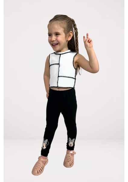 Kız Çocuk Süveter Crop Top