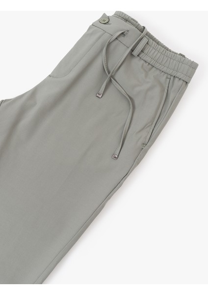 Erkek Gri Yandan Cepli Bağcıklı Beli Lastikli Kemerli 968 Jogger Pantolon indirimleri