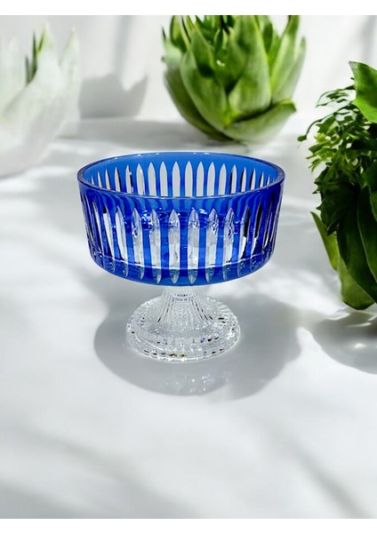 Kristal Kesme El Işçiliği 19CM Mavikase