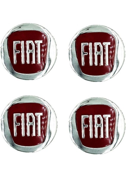 Fiat Jant Göbeği Göbek Arması Sticker 4'lü Set 55 mm