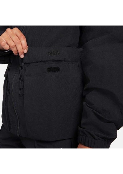 Sportswear Everything Wovens Oversized Full-Zip Hoodie Kadın Siyah Ceket FN3669-010 fırsatları